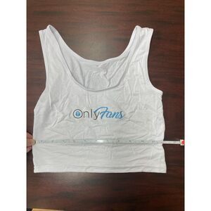 Onlyfans White Cropped Tank Top